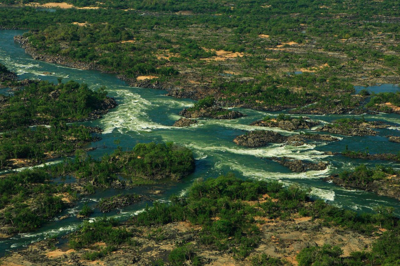 Vista das corredeiras do Rio Xingu